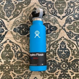 Hydro flask water bottle in blue